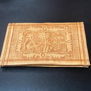 Vintage Embossed Leather Wallet